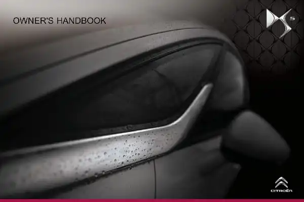 Citroen DS5 2013 MY. Owner&#39;s Manual