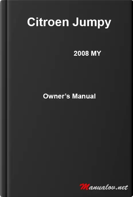 Citroen Jumpy 2008 MY. Owner&#39;s Manual