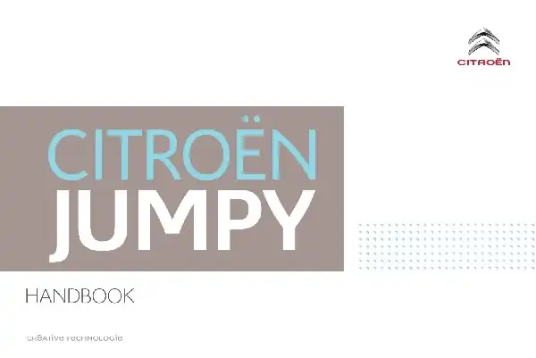 Citroen Jumpy 2016 MY. Owner&#39;s Manual