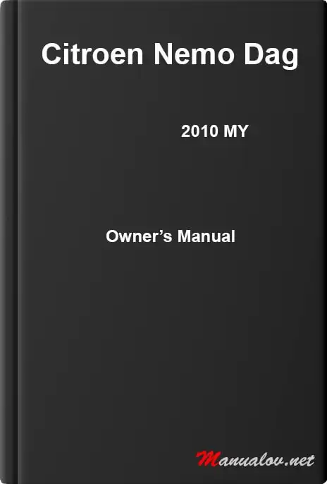 Citroen Nemo Dag 2010 MY. Owner&#39;s Manual