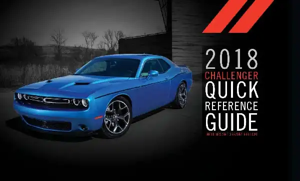 Dodge Challenger 2018 MY. Quick Reference Guide