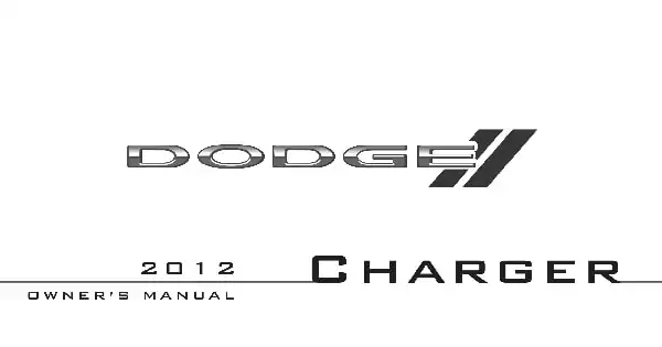 Dodge Charger 2012 MY. Owner&#39;s Manual