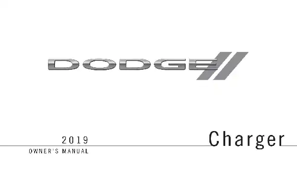 Dodge Charger 2019 MY. Owner&#39;s Manual