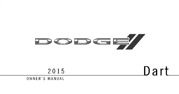 Dodge Dart 2015 MY. Owner&#39;s Manual