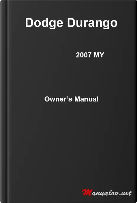 Dodge Durango 2007 MY. Owner&#39;s Manual