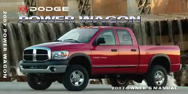 Dodge Power Wagon 2013 MY. Owner&#39;s Manual