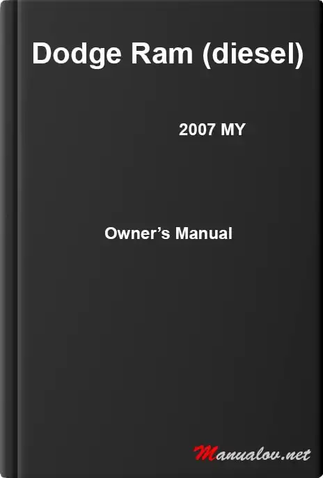 Dodge Ram (diesel) 2007 MY. Owner&#39;s Manual
