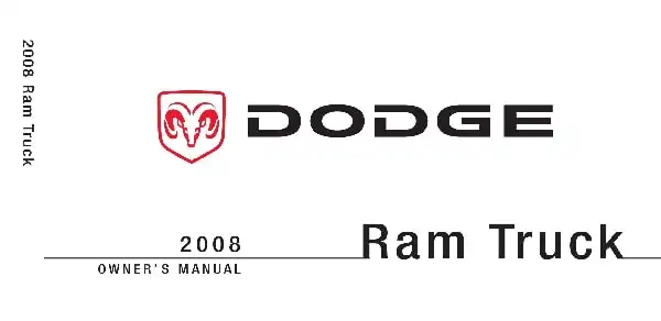 Dodge Ram (diesel) 2008 MY. Owner&#39;s Manual
