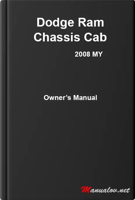 Dodge Ram Chassis Cab 2008 MY. Owner&#39;s Manual