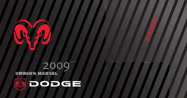 Dodge Sprinter 2009 MY. Owner&#39;s Manual