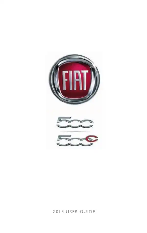Fiat 500 2013 MY. User Guide