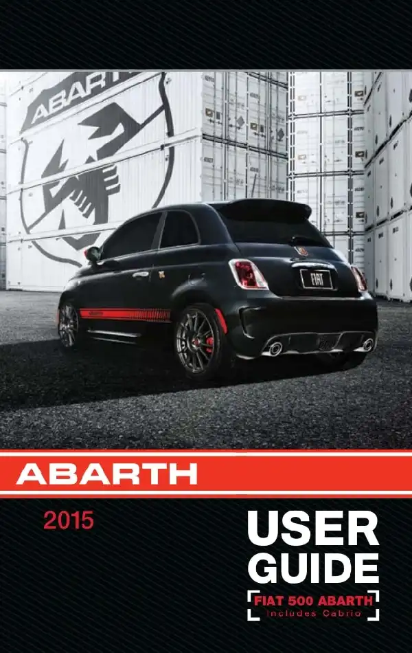 Fiat 500 Abarth 2015 MY. User Guide