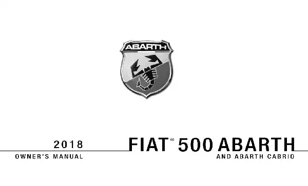 Fiat Abarth 2018 MY. Owner&#39;s Manual
