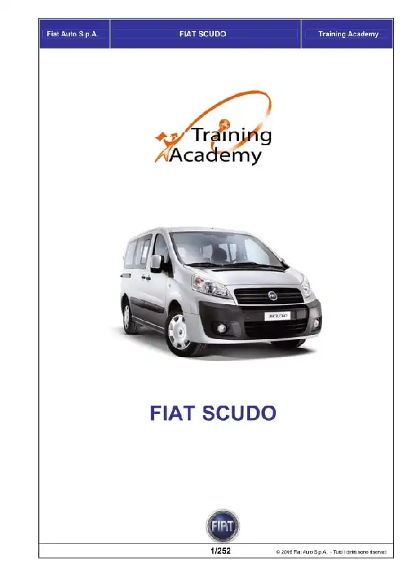 Fiat Scudo 2006 MY. Owner&#39;s Manual