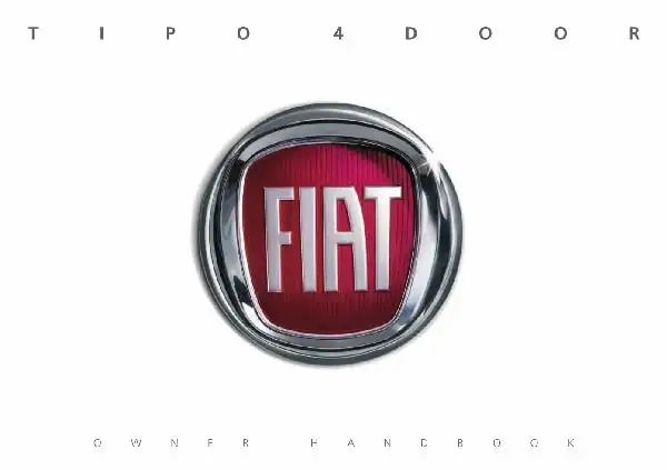 Fiat Tipo 4Door 2017 MY. Owner&#39;s Manual