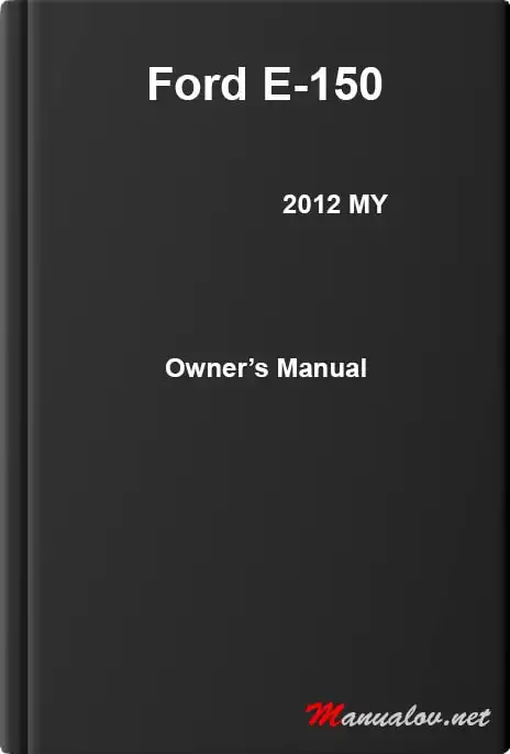 Ford E-150 2012 MY. Owner&#39;s Manual