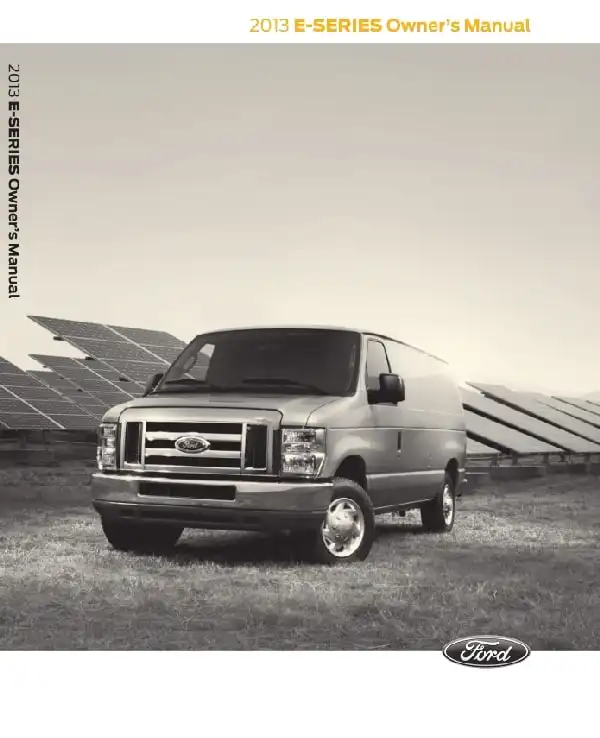 Ford E-150 2013 MY. Owner&#39;s Manual