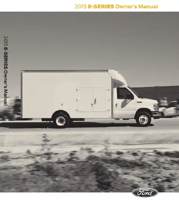 Ford E-450 2015 MY. Owner&#39;s Manual