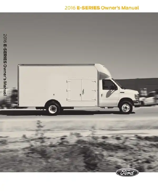 Ford E-450 2016 MY. Owner&#39;s Manual