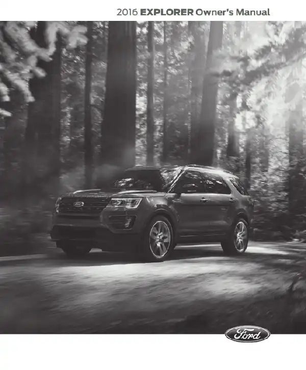 Ford Explorer 2016 MY. Owner&#39;s Manual