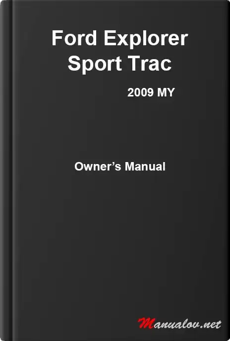 Ford Explorer Sport Trac 2009 MY. Owner&#39;s Manual