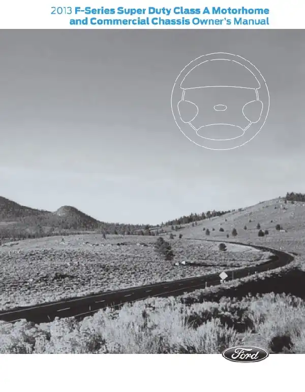 Ford F-59 Commercial Stripped Chassis 2013 MY. Owner&#39;s Manual