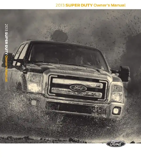 Ford F-350 2013 MY. Owner&#39;s Manual