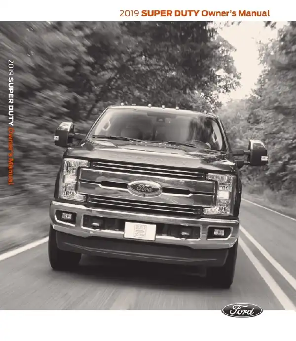 Ford F-550 2019 MY. Owner&#39;s Manual
