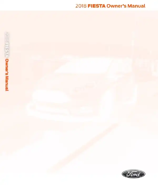 Ford Fiesta 2018 MY. Owner&#39;s Manual