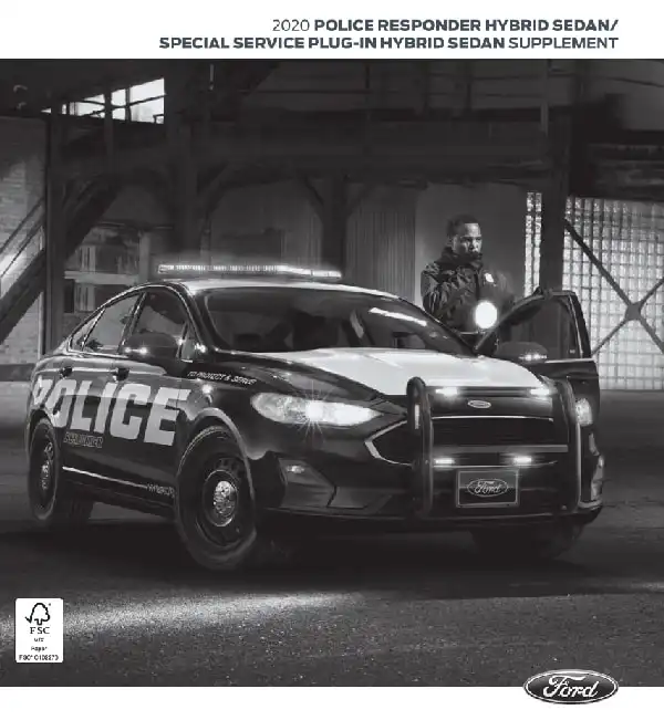 Ford Fusion Hybrid, Energi 2020 MY. Police Owner&#39;s Manual