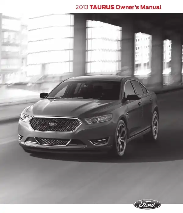 Ford Taurus 2013 MY. Owner&#39;s Manual