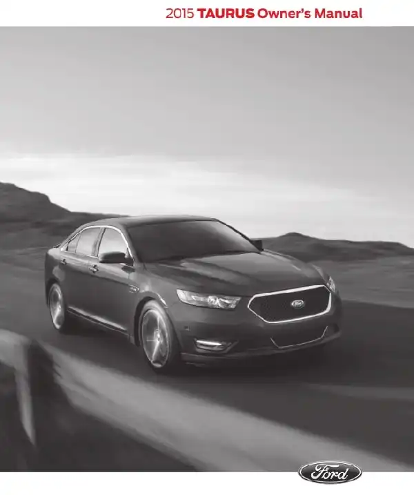 Ford Taurus 2015 MY. Owner&#39;s Manual