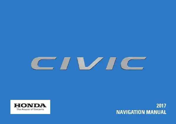 Honda Civic (2-door) 2017 MY. Navigation Manual