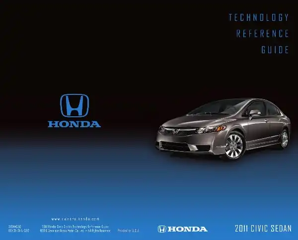 Honda Civic 2011 MY. Technology Reference Guide