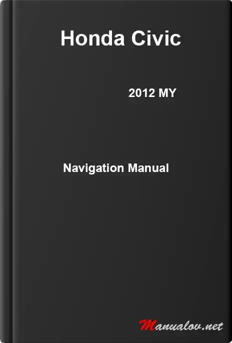 Honda Civic 2012 MY. Navigation Manual