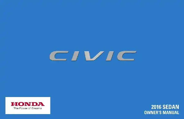 Honda Civic 2016 MY. Owner&#39;s Manual