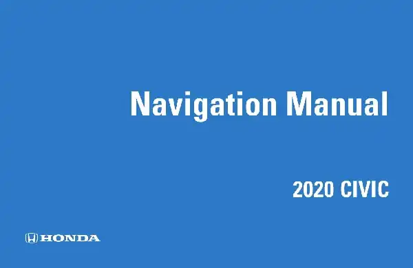 Honda Civic 2020 MY. Navigation Manual
