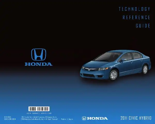 Honda Civic Hybrid 2011 MY. Technology Reference Guide