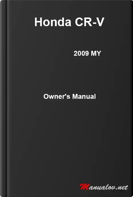 Honda CR-V 2009 MY. Owner&#39;s Manual