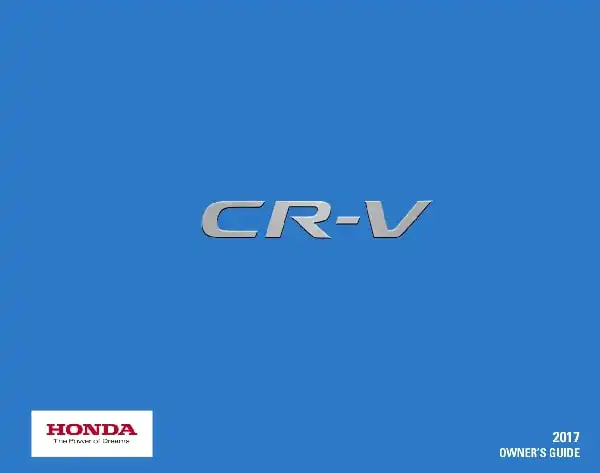 Honda CR-V 2017 MY. Owner&#39;s Guide
