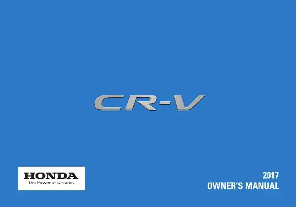Honda CR-V 2017 MY. Owner&#39;s Manual