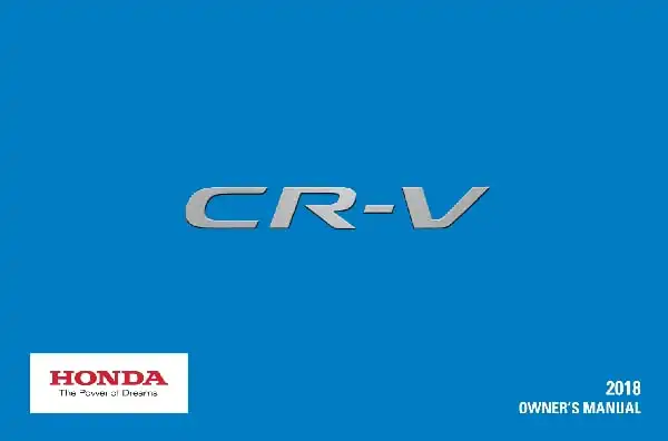 Honda CR-V 2018 MY. Owner&#39;s Manual
