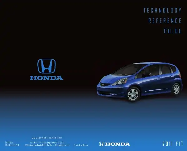 Honda Fit 2011 MY. Technology Reference Guide