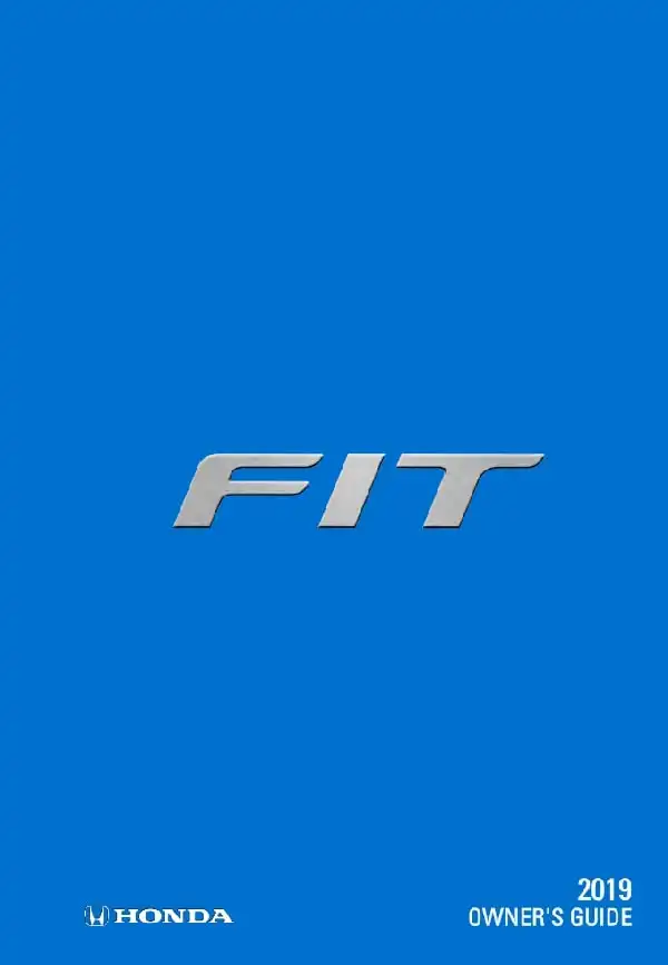 Honda Fit 2019 MY. Owner&#39;s Guide