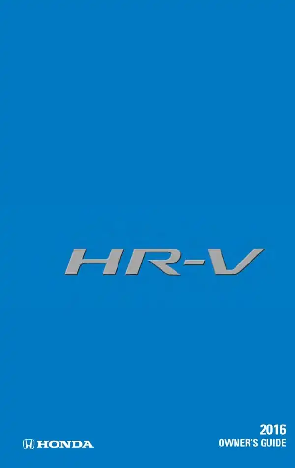 Honda HR-V 2016 MY. Owner&#39;s Guide