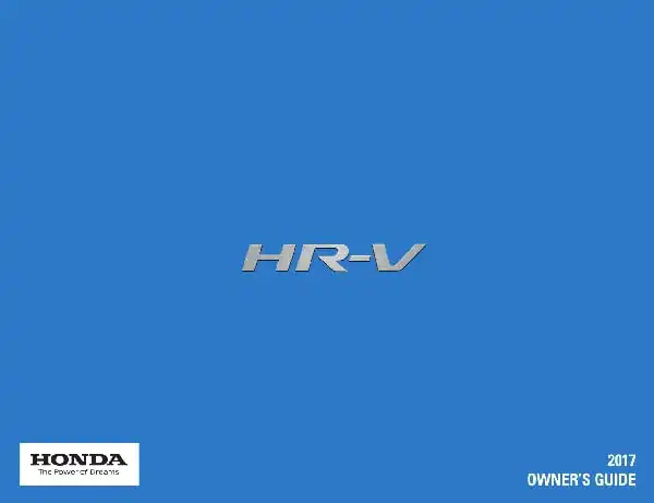 Honda HR-V 2017 MY. Owner&#39;s Guide