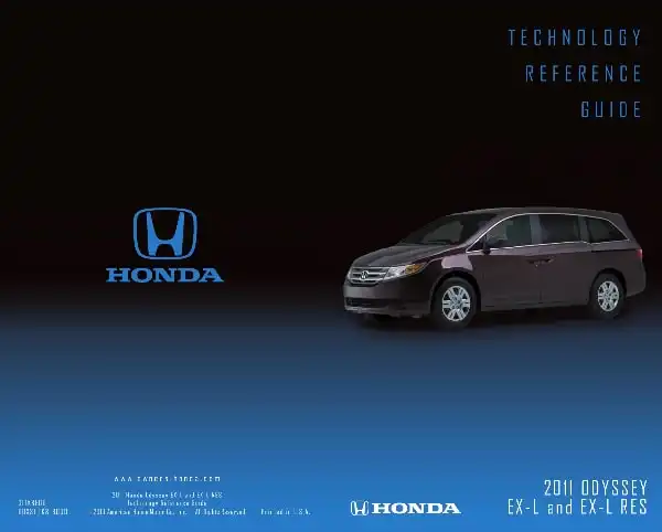 Honda Odyssey 2011 MY. Technology Reference Guide