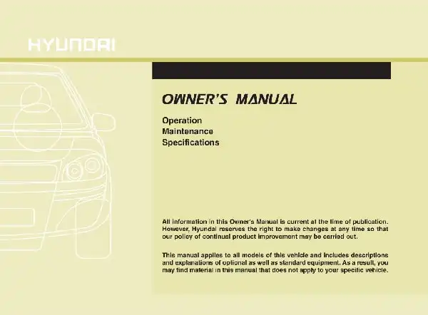 Hyundai Accent 2015 MY. Owner&#39;s Manual