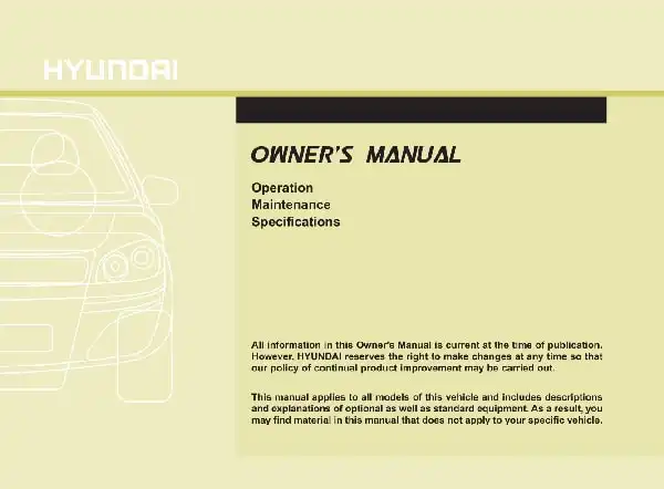 Hyundai Accent 2017 MY. Owner&#39;s Manual