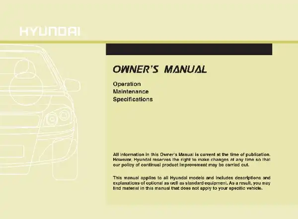 Hyundai Elantra 2012 MY. Owner&#39;s Manual